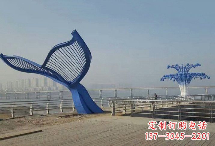 北京不锈钢鲸鱼雕塑
