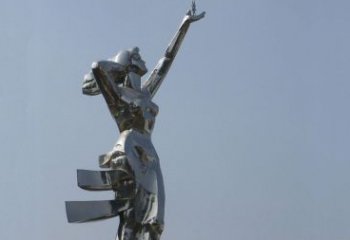 北京不锈钢女神雕塑景观的艺术精品
