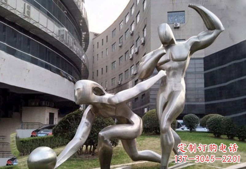 北京不锈钢保龄球雕塑——精美绝伦