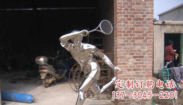 北京不锈钢羽毛球雕塑——精致简洁的艺术作品