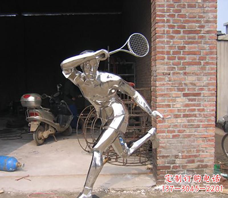 北京不锈钢羽毛球雕塑