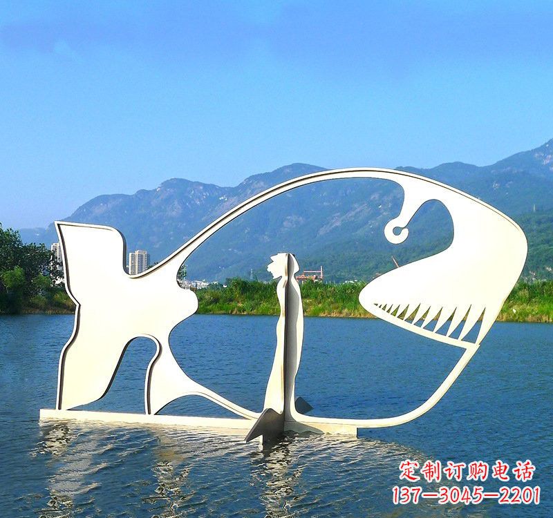 北京精美的不锈钢大型鲸鱼雕塑