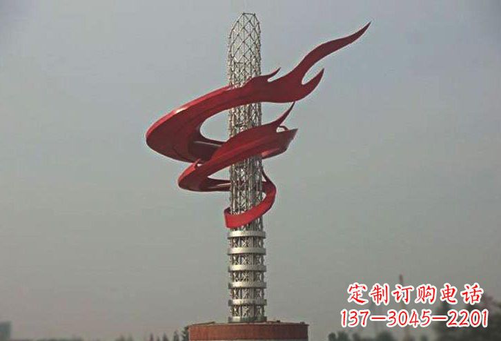 北京不锈钢大型火炬雕塑