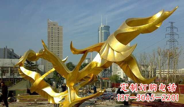 北京不锈钢大雁雕塑——一件传承中华文化的艺术杰作