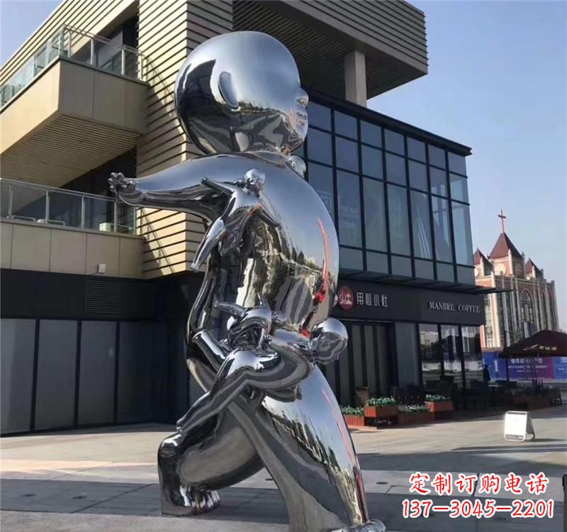 北京不锈钢儿童雕塑精致的艺术之作