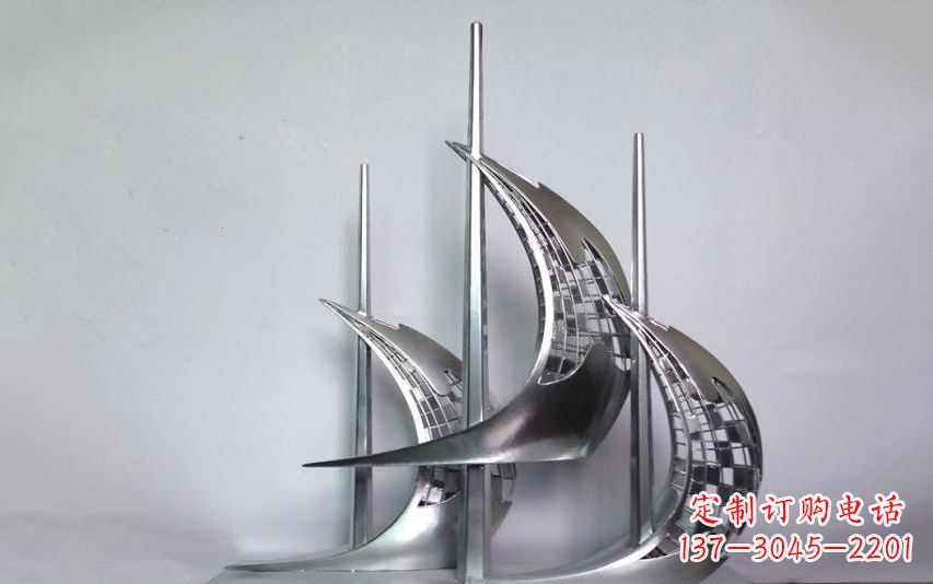 北京不锈钢帆船雕塑——海洋之旅的象征