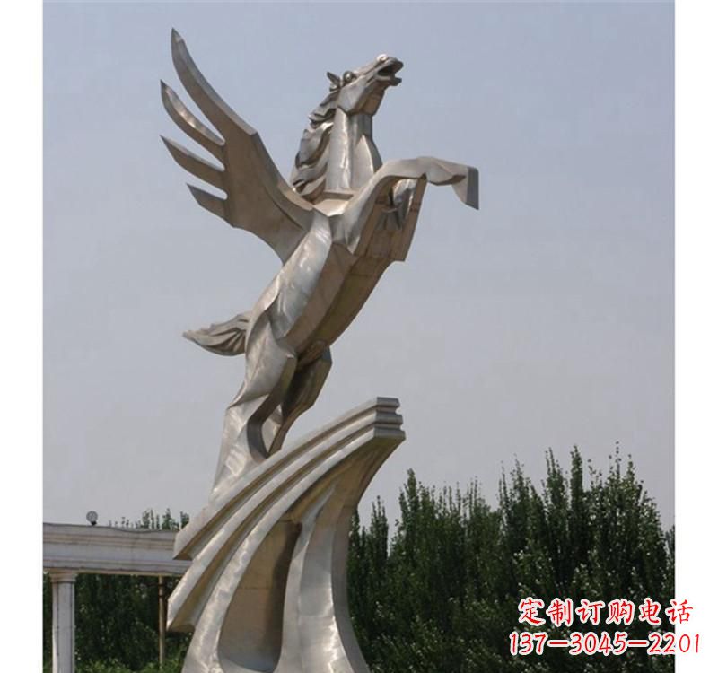 北京不锈钢飞马雕塑精美雕塑艺术
