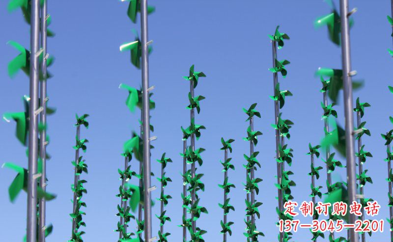 北京不锈钢风车雕塑灵动而又精致