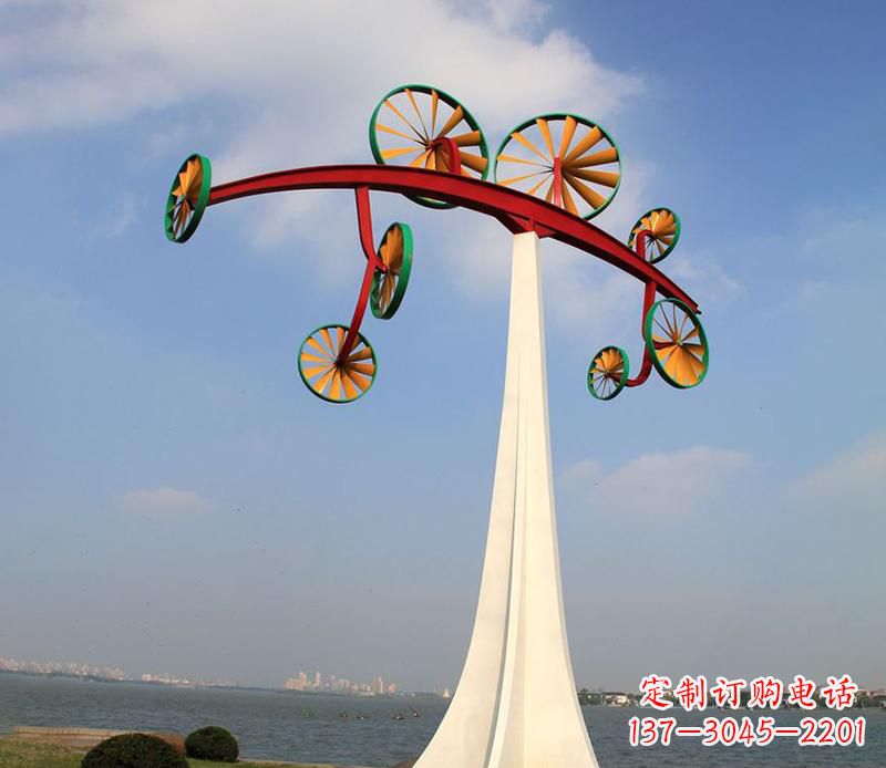 北京不锈钢风车雕塑艺术美学的完美结合