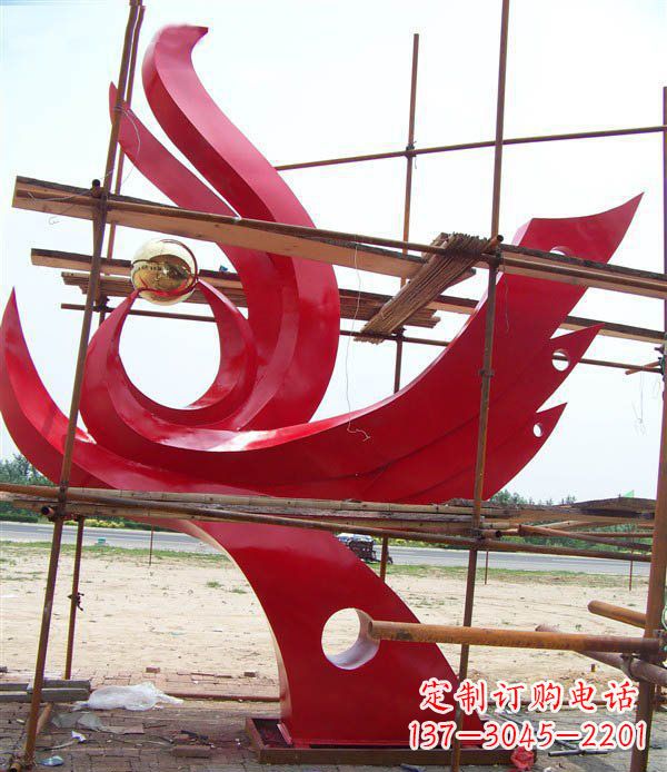 北京凤凰展翅高飞——不锈钢凤凰明珠广场景观雕塑