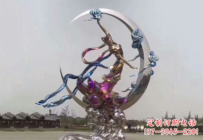 北京不锈钢嫦娥奔月雕塑