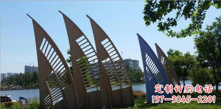 北京不锈钢公园的船帆雕塑