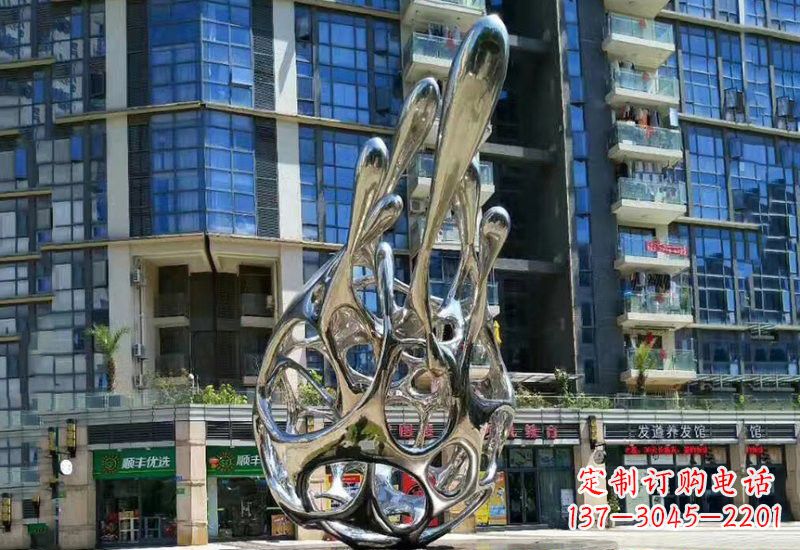 北京不锈钢龙雕塑——象征着力量与灵气