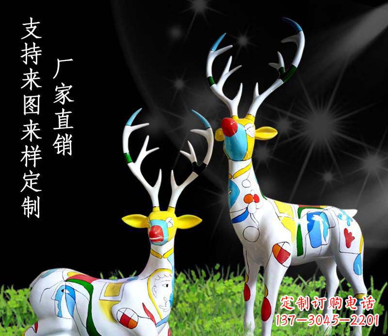 北京不锈钢动物雕塑——小鹿
