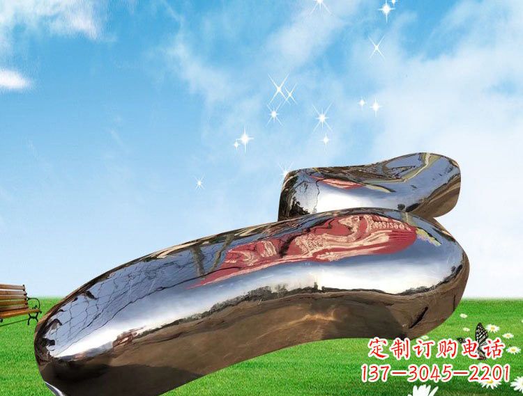 北京精美的不锈钢鹅卵石雕塑