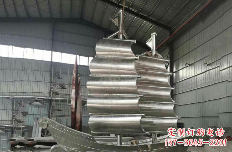 北京不锈钢帆船雕塑海洋的象征