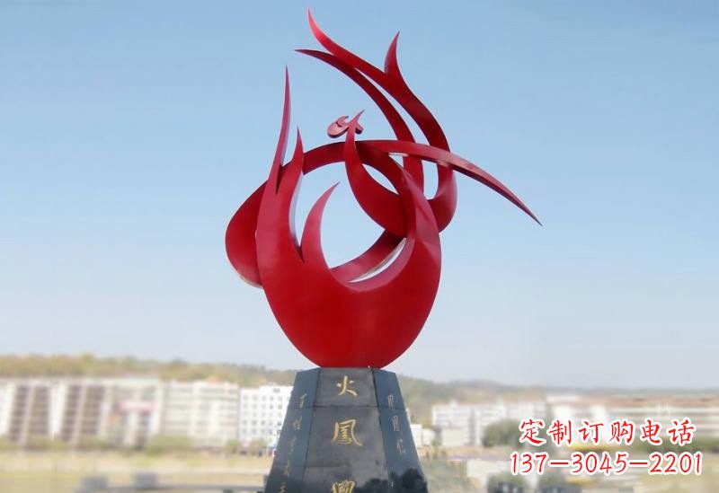 北京凤凰雕塑——点缀不锈钢公园
