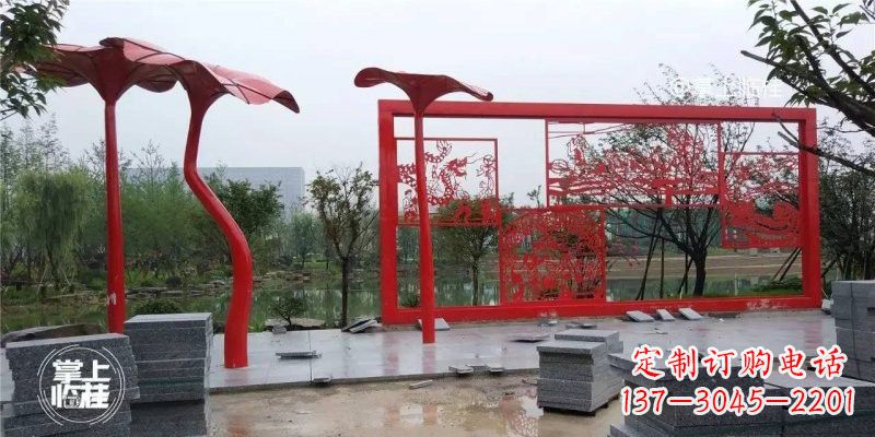 北京不锈钢剪纸龙凤雕塑精美雕刻传承古老文化