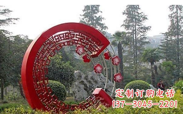 北京不锈钢公园圆环雕塑——精美的艺术瑰宝
