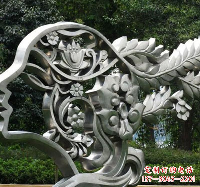 北京不锈钢雕塑美丽的象征