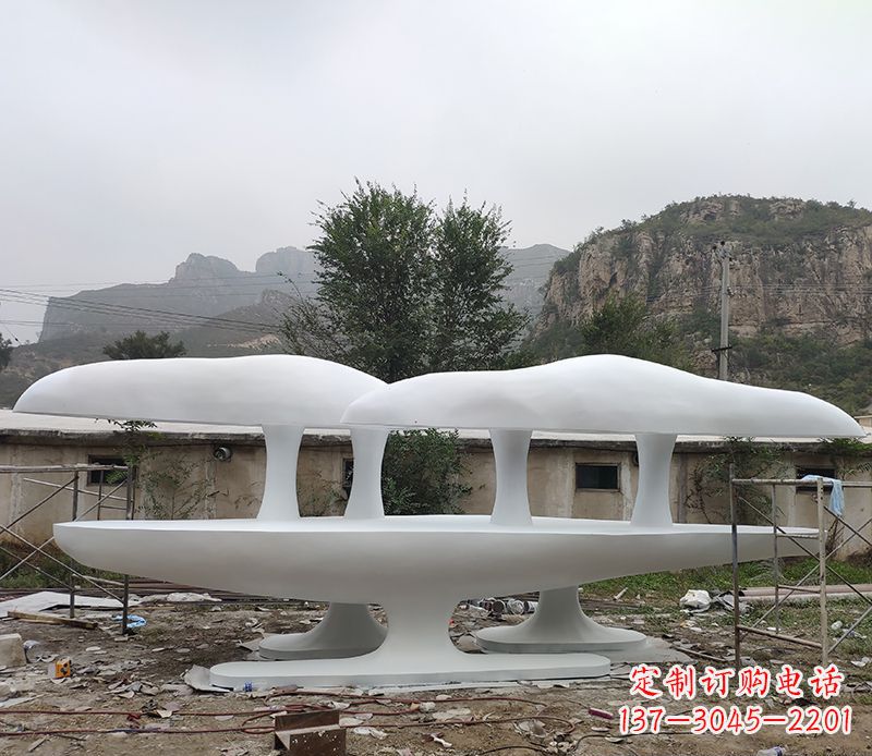 北京不锈钢蘑菇雕塑美丽的景观装置