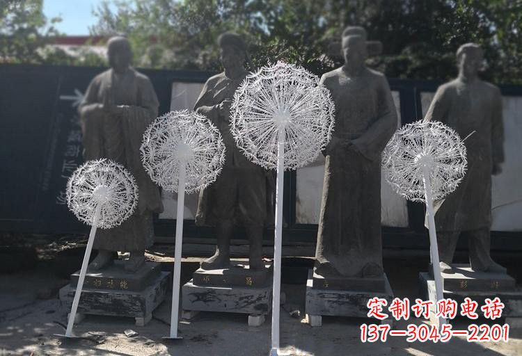 北京不锈钢蒲公英喷泉雕塑