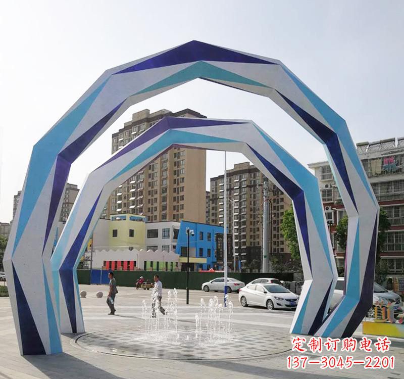 北京不锈钢拱门雕塑令人惊叹的艺术品
