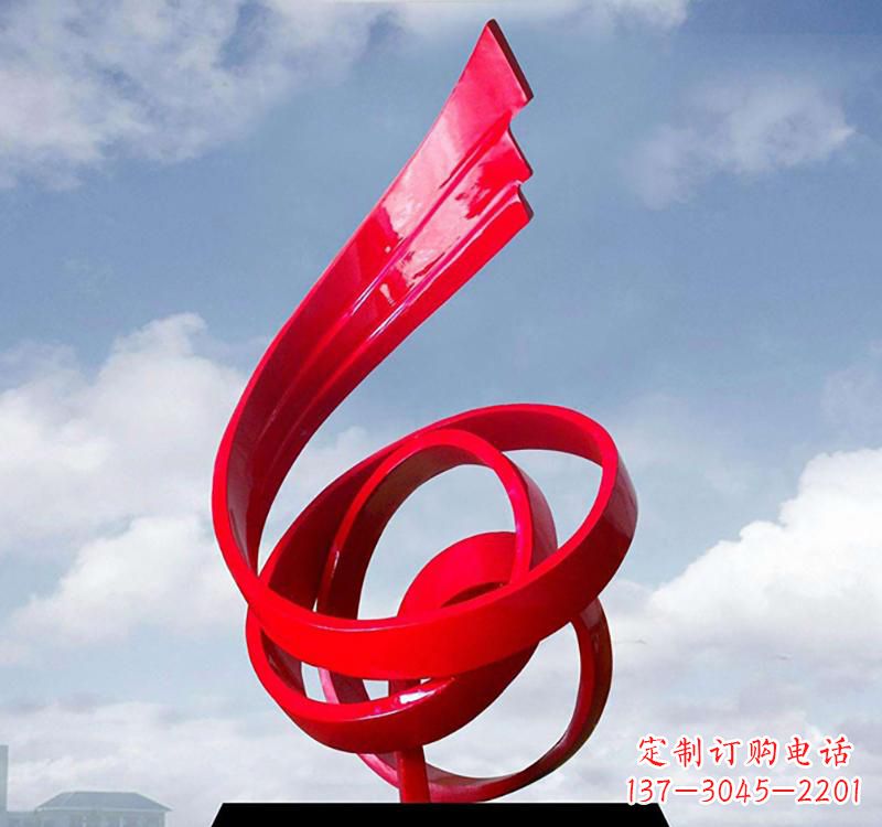 北京美丽的飘带雕塑——城市的精灵