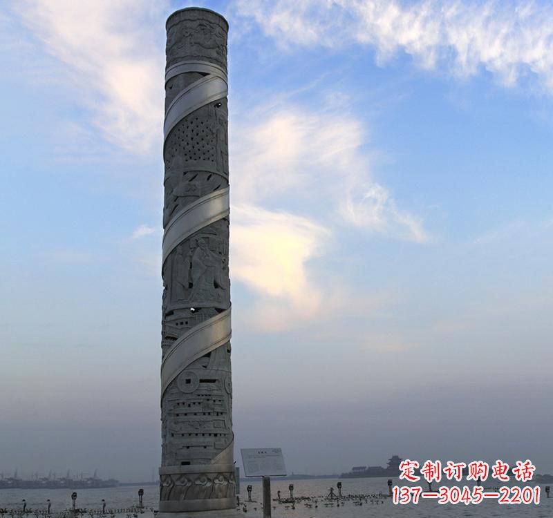北京龙柱雕塑——精美的景观装置