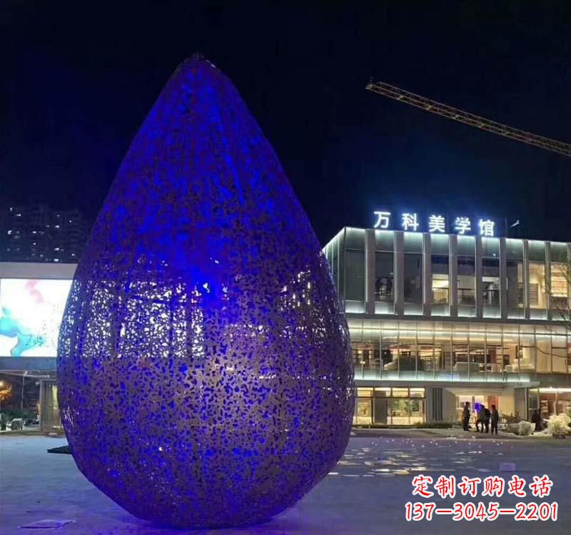 北京不锈钢水滴雕塑-自然之美