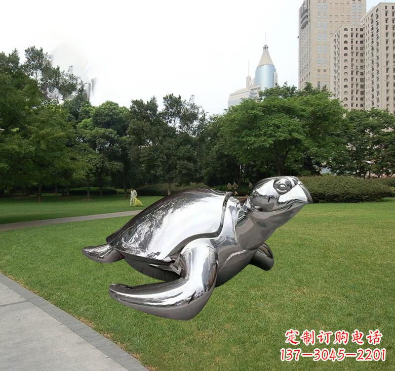 北京不锈钢海龟雕塑传承海洋文化的象征