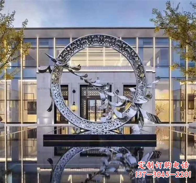北京大雁飞翔,不锈钢户外雕塑雍容陈列