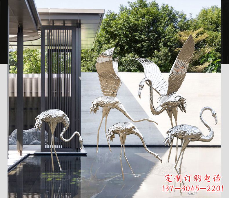 北京不锈钢火烈鸟雕塑雕刻艺术的精粹