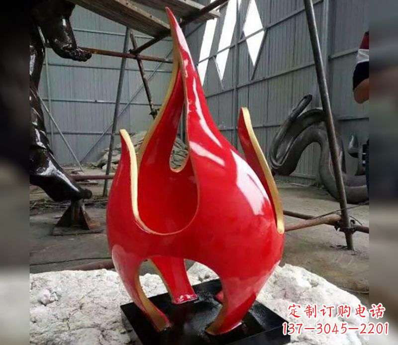 北京不锈钢火龙果雕塑传承传统文化的艺术品