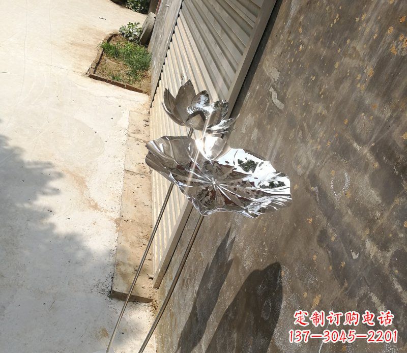 北京不锈钢荷叶雕塑精美的艺术瑰宝