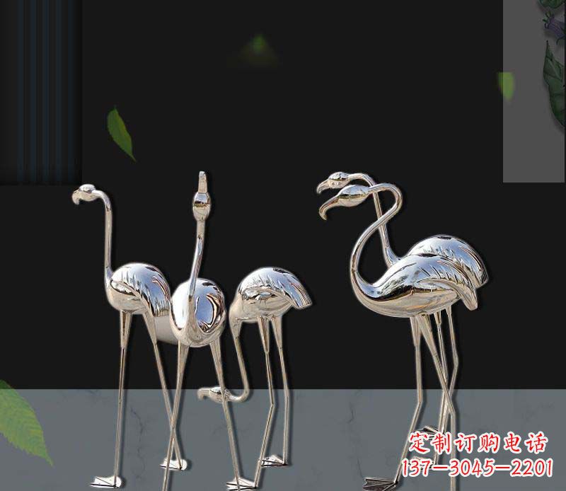 北京非凡之美不锈钢火烈鸟雕塑
