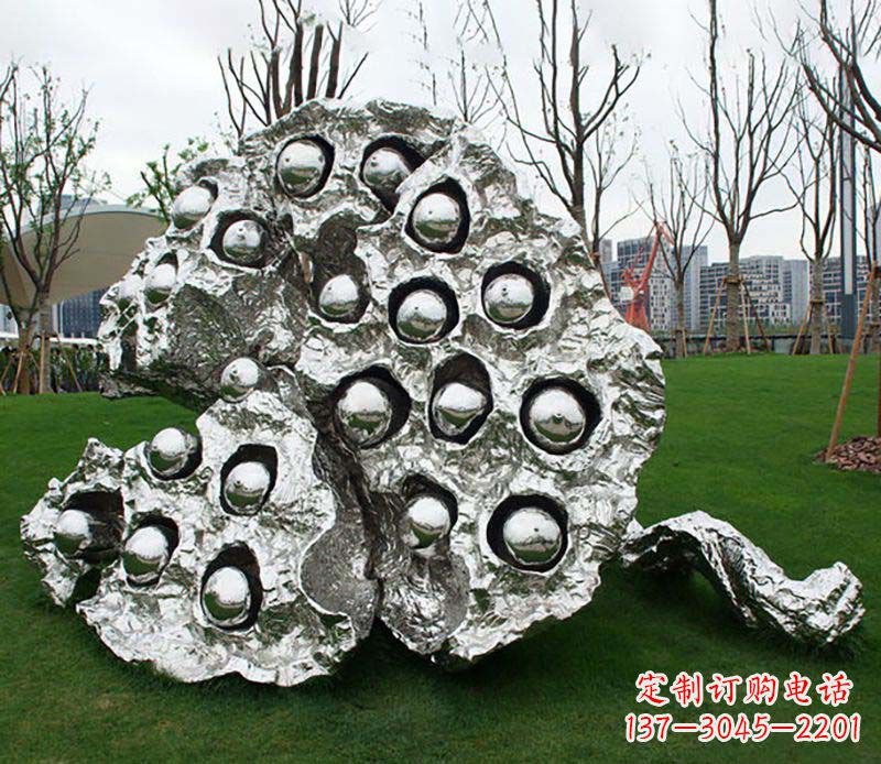 北京不锈钢莲蓬雕塑——精美极致的艺术品
