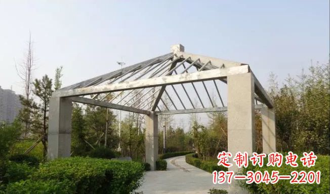 北京不锈钢凉亭雕塑点缀公园景观