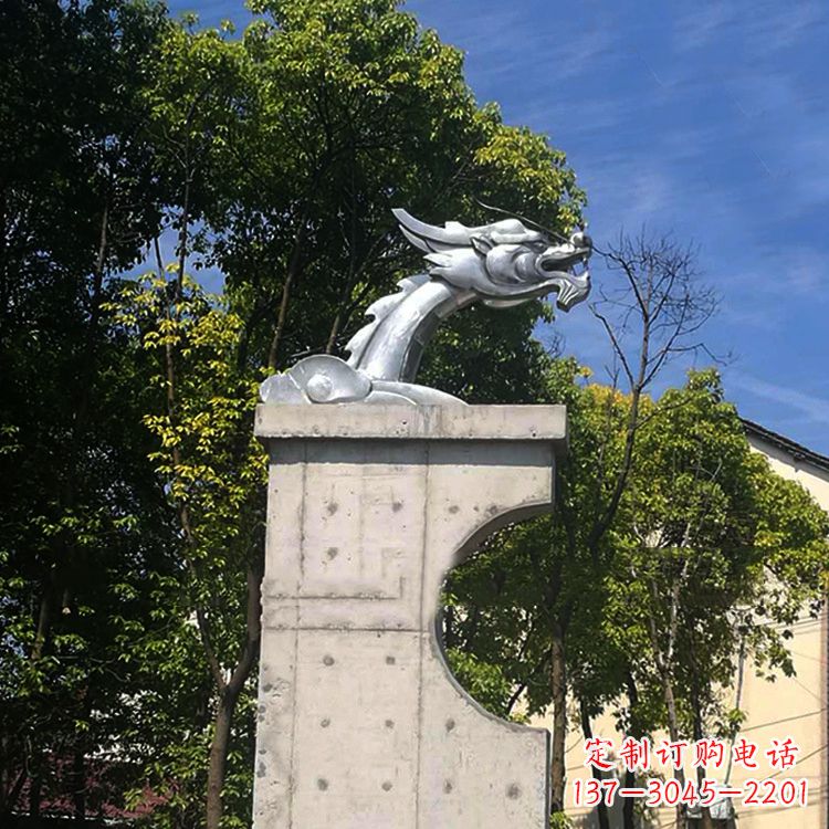 北京不锈钢龙雕塑——传承中华文化精髓