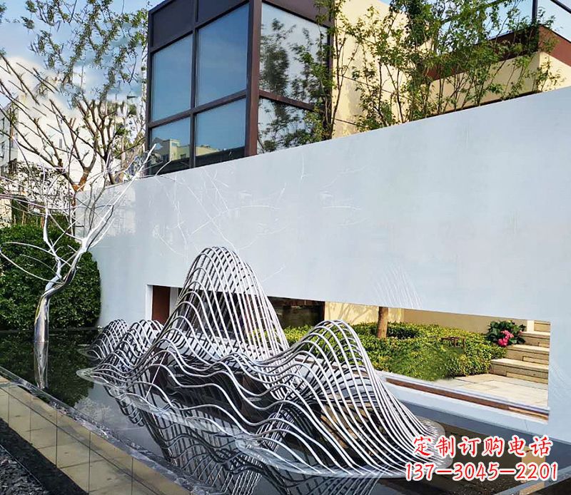 北京不锈钢镂空假山雕塑精美外形,细腻工艺