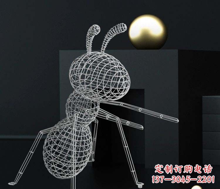 北京不锈钢镂空蚂蚁雕塑艺术与科技的结合