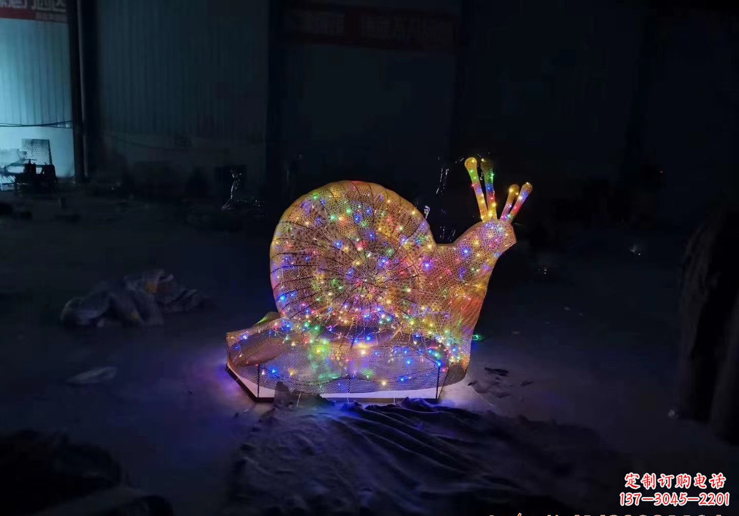 北京不锈钢镂空蜗牛雕塑精致美观的艺术品
