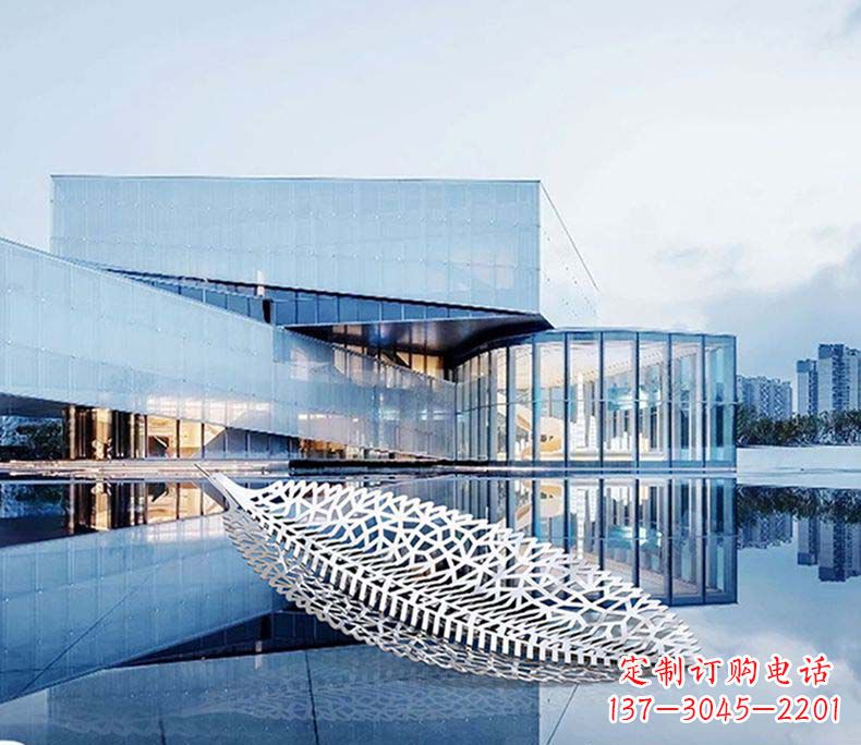 北京不锈钢树叶雕塑——精美绝伦