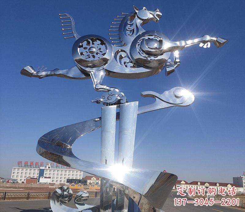 北京不锈钢马踏飞燕雕塑——精美的艺术品