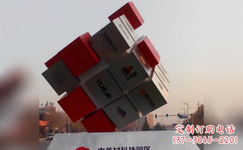 北京不锈钢魔方雕塑艺术精灵的精彩表现