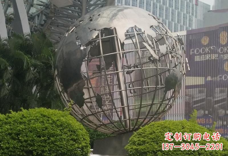 北京不锈钢地球仪雕塑一个精美的艺术品