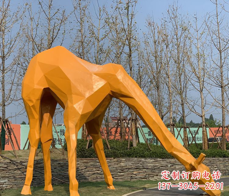 北京不锈钢雕刻的精美动物雕塑