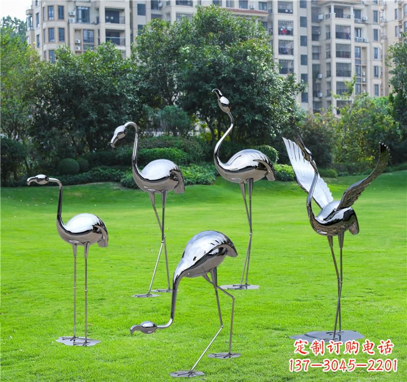 北京不锈钢仙鹤雕塑——传承中华文化精髓