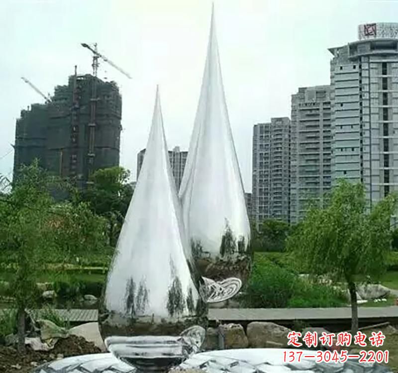 北京不锈钢水滴拱门雕塑