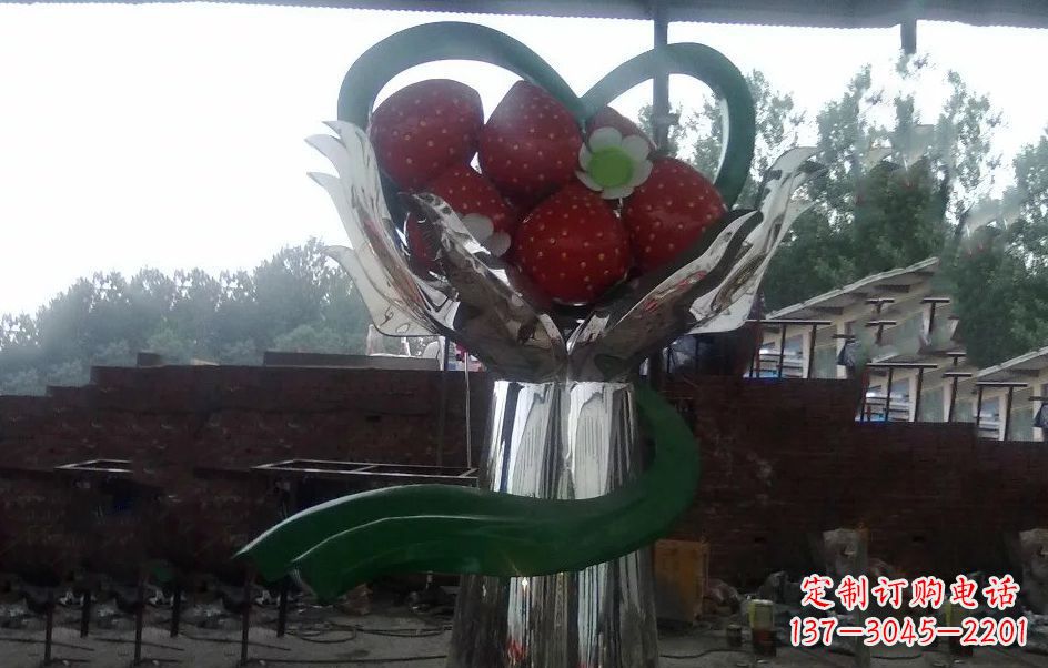 北京不锈钢水果雕塑精美绝伦